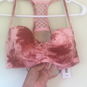 Shade & Shore Tie Dye halter swim top